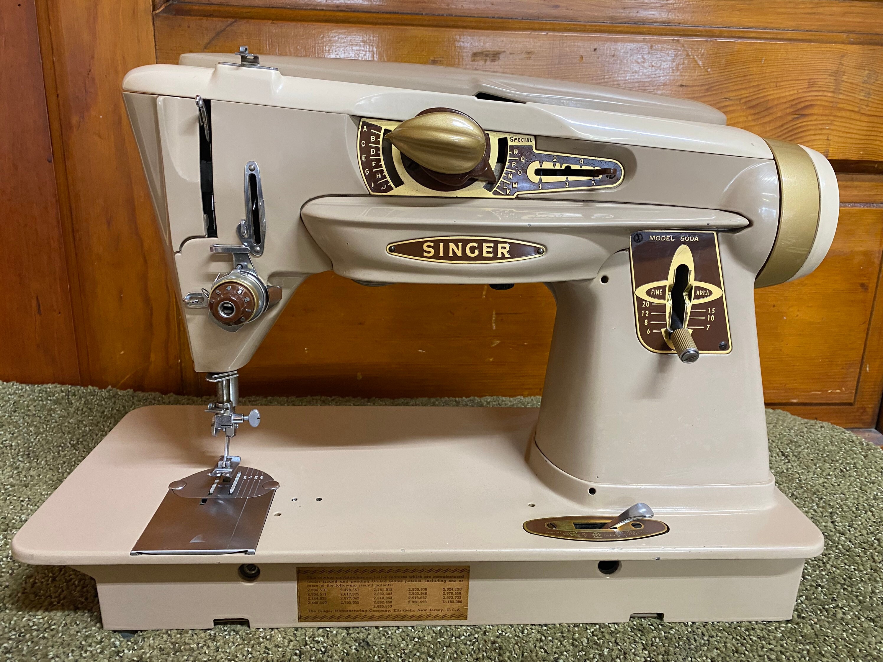 Restored Singer 500A Slant-O-Matic sewing machine | Etsy