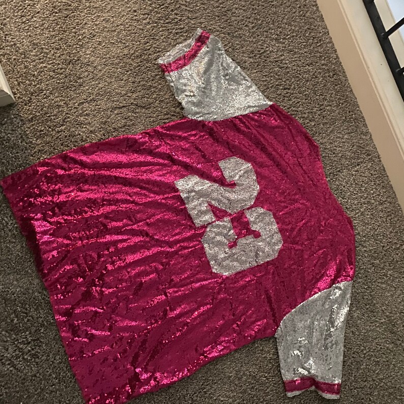 Custom Sequin Jersey Dress Etsy