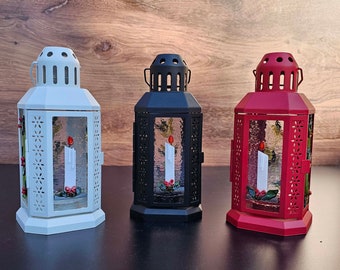 Candle Lantern, Christmas Lantern, Christmas Decor, Christmas Tree, Holiday Table, Christmas Holiday Light, Winter Decor, Freestanding