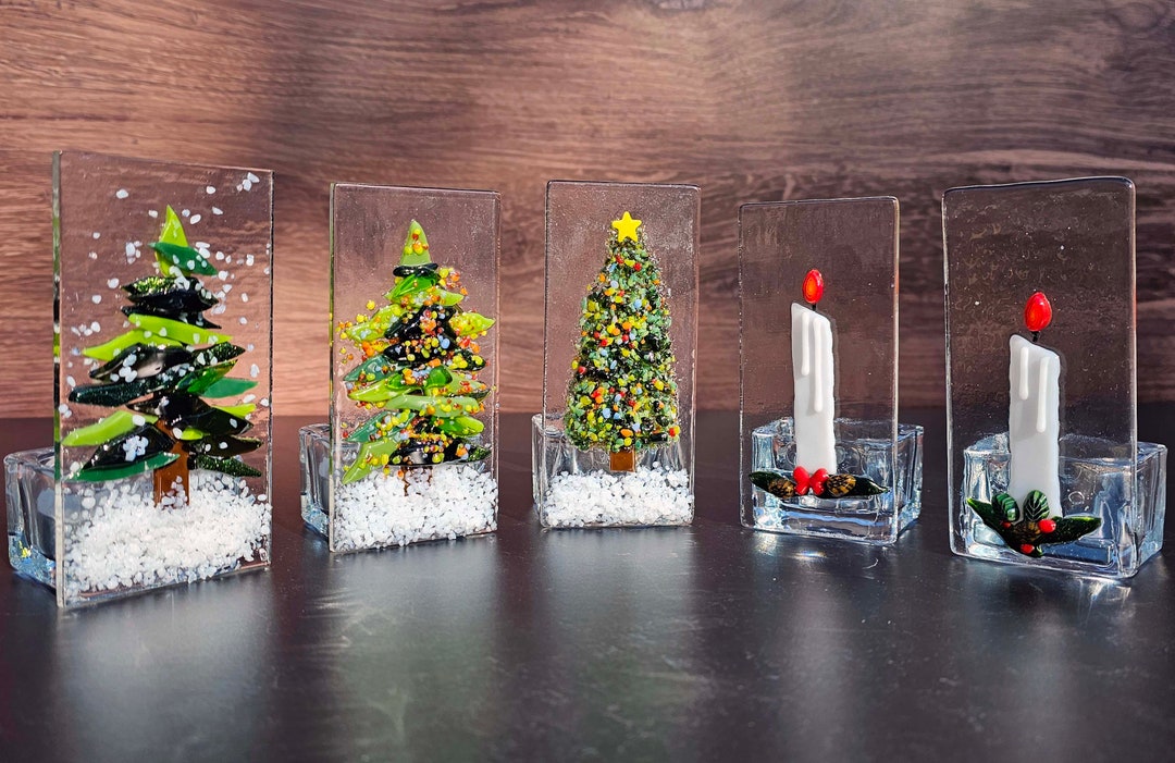 Tree Votive Holder, Christmas Tea Light, Christmas Decor, Christmas