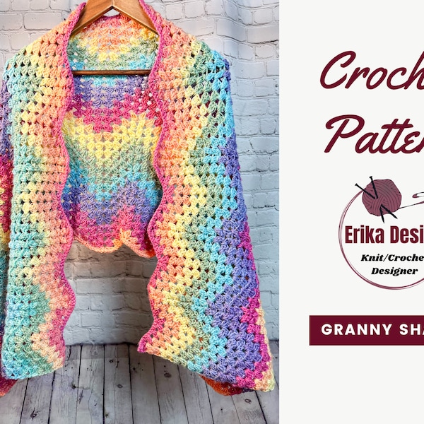 Granny Square Prayer Shawl Pattern - Etsy