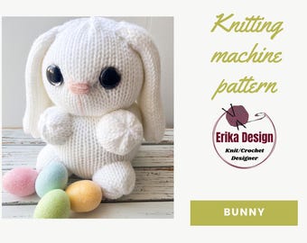 Knitting Machine Bunny Pattern, Addi King, Sentro (Digital Download)