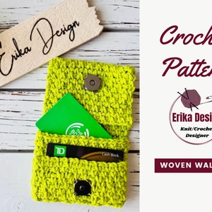 padrão de carteira de crochê, padrão de bolsa de crochê, carteira de tecido, padrão de crochê para iniciantes, padrão de bolsa de crochê, padrão de porta-cartões de crochê