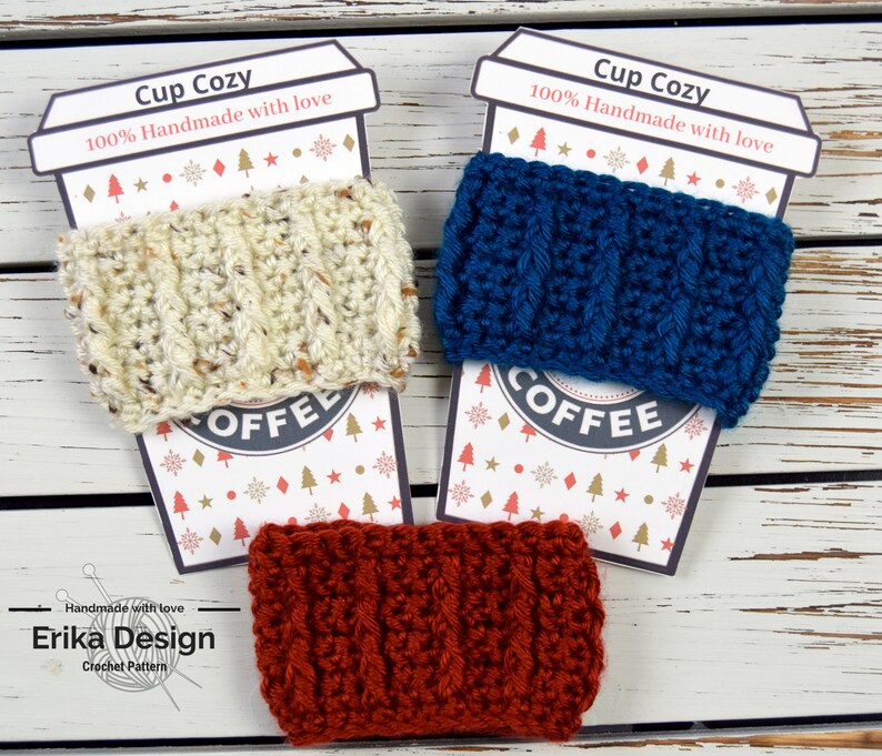PRINTABLE Cup Cozy Labels, Coffee Sleeve Label, Holiday Cup Cozy ...