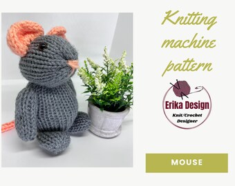 Addi Express Mouse Knitting Machine Pattern (PDF Pattern)