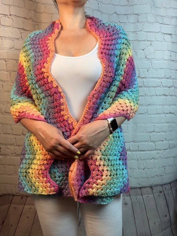 Granny Shawl Crochet Shawl Pattern Crochet Wrap Pattern - Etsy