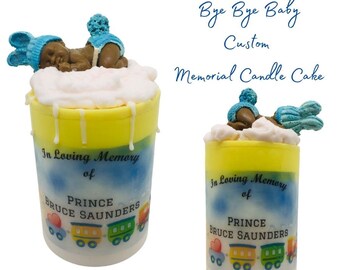 Baby loss memorial candle cake, miscarriage awareness, SIDS, infant loss, still birth, baby memorial gift set, Mother's Day gift