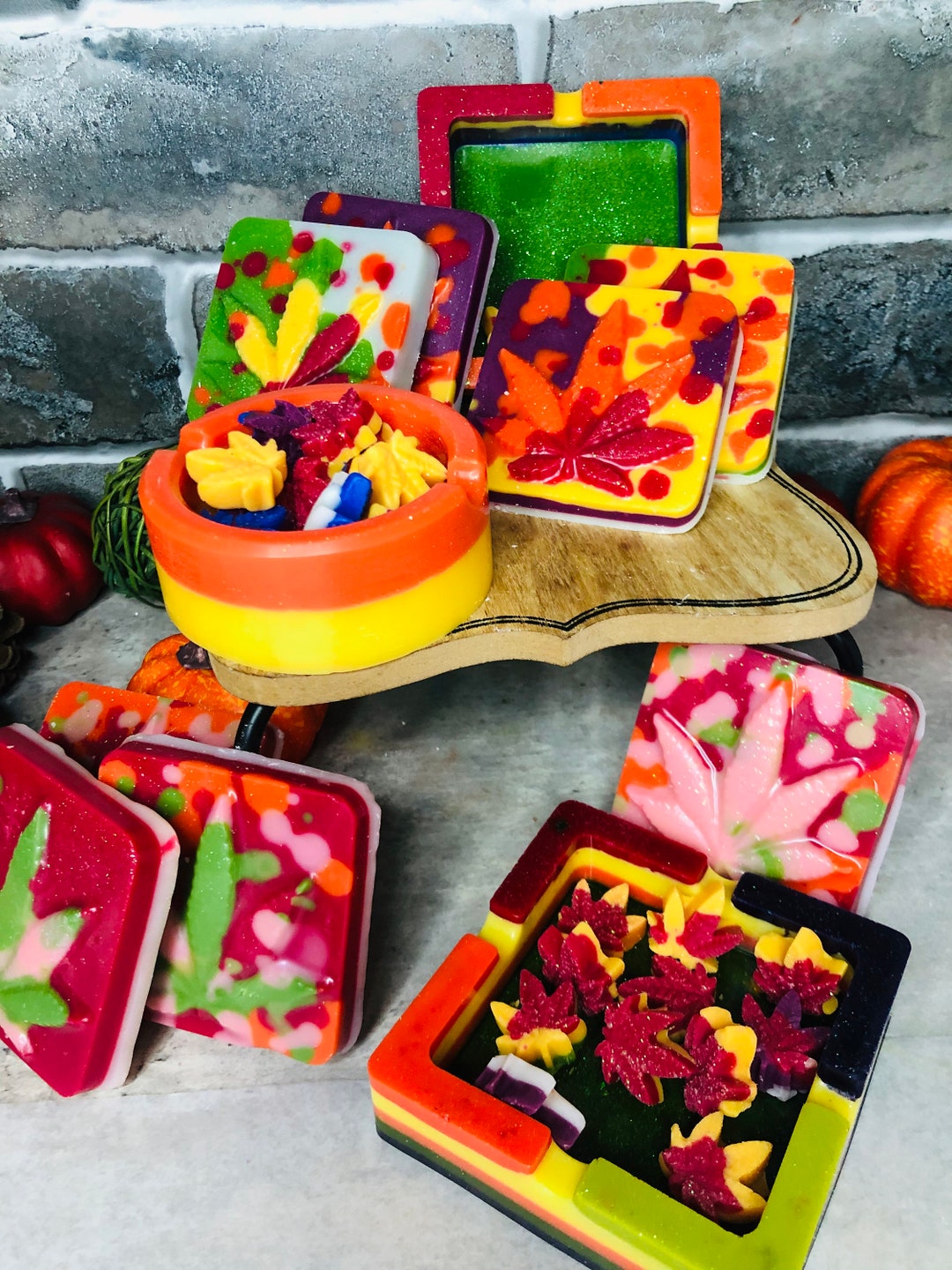 Ash Tray Candle & Wax Melt Gift Set 420 Inspired Novelty Gifts Etsy