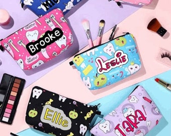 travel cosmetic bag; toiletry bag; Tooth Fairy Bag; Toothbrush toiletry kit; kids toiletry bag; kids toiletry kit; kids travel bag;