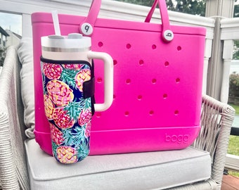 STANLEY 40oz Bogg Bag cup holder | Simply Southern insulated  cup holder  | coffee sleeve| Stanley 40oz Cup Holder