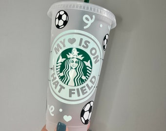 Soccer Starbucks cold cup•soccer mom cold cup•soccer mom  tumbler•soccer iced coffee cup•Reusable cup•Custom Tumbler•24 oz Starbucks