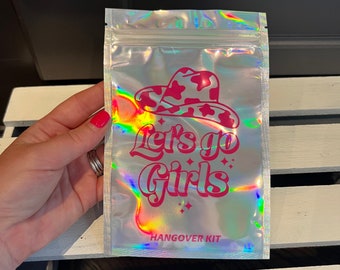 Let's Go Girls | Recovery Kit | Hangover Kit | Hangover Bag | Bachelorette | Bachelor | Favor Bags | Cowgirl Bag
