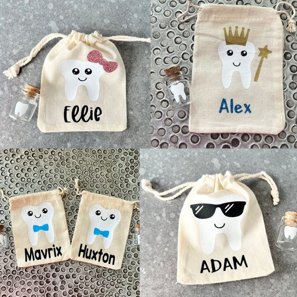 Personalized Tooth Fairy Keepsake Bags • Tooth Fairy Bag• Lost Tooth Kit• Tooth Fairy Kit• Tooth Jar• Tooth Fairy Holder•Tooth Fairy Pouch