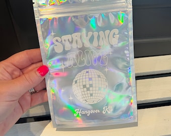 Staying Alive kit | Recovery Kit | Hangover Kit | Hangover Bag | Bachelorette | Bachelor | Favor Bags | Disco