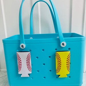 Bogg Bag SPORTS Slim Can Insulated tumbler Charm • simply southern SPORTS slim can insulated tumbler • softball baseball insulated holder