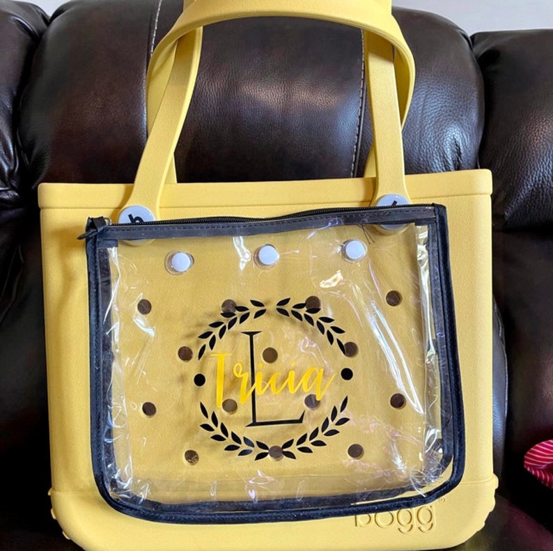 Personalized Bogg Bag Monogram Decal Bogg Bag Insert Vinyl Etsy