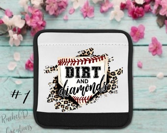baseball handle cover • MULTIPLE DESIGNS•  baseball accessory • handle cover• personalized Bogg bag wrap• sports bag wrap • sports mom