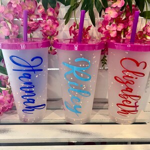 Personalized color changing cups|Kids Gifts|Custom Kids Cup|Personalized Cold Cup|Color Changing Cold Cup|Party Favor|24 oz tumbler