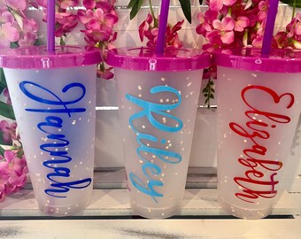 Personalized color changing cups|Kids Gifts|Custom Kids Cup|Personalized Cold Cup|Color Changing Cold Cup|Party Favor|24 oz tumbler