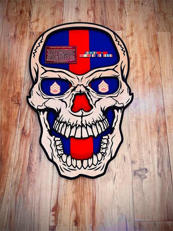 Military Skull Plaque - Etsy