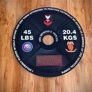 Custom Weight Plate Plaque