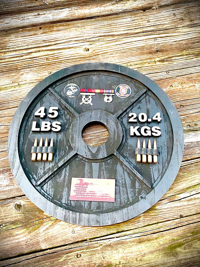 Weight Plate Plaque Etsy