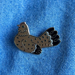 Mille Fleur D'uccle Chicken Enamel Pin