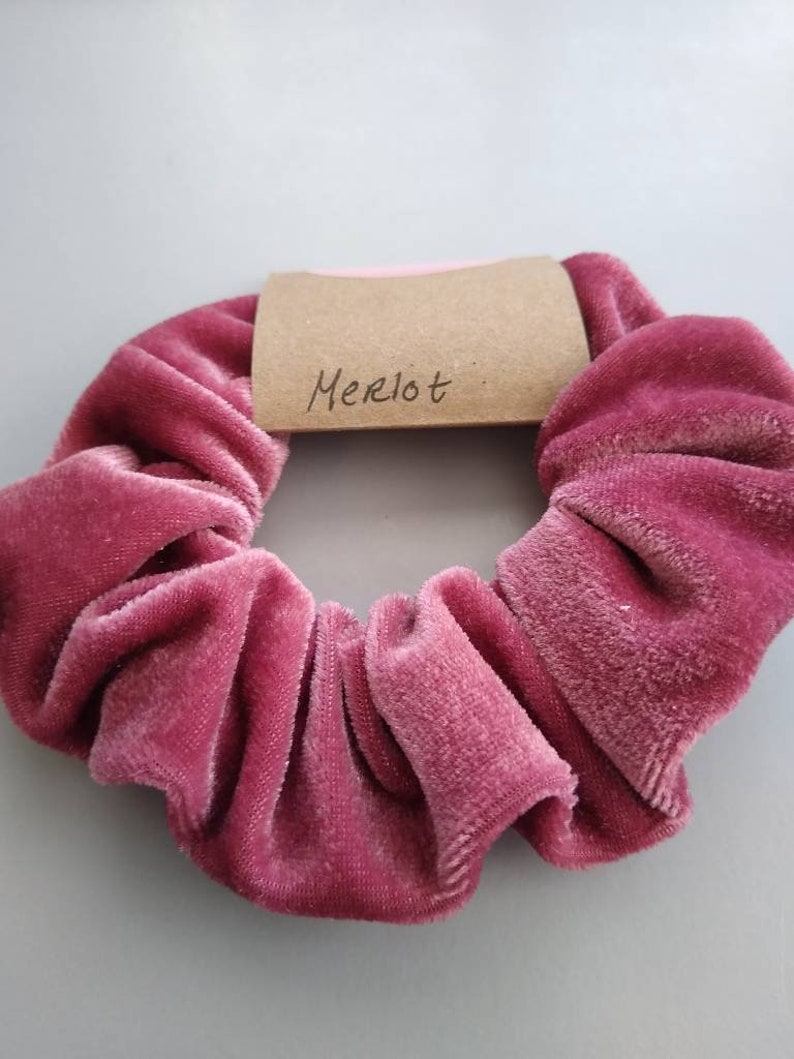 Velvet scrunchie Vsco girl accessories kawaii hair Etsy