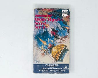 James Bond 007 On Her Majesty’s Secret Service VHS Tape CBS Fox Video Spy Action