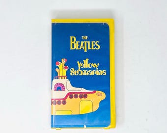 The Beatles Yellow Submarine VHS Tape Animated Film Yellow Clamshell Case