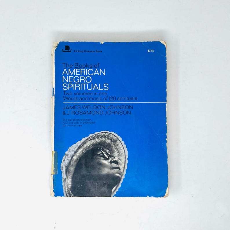The Books of American Negro Spirituals Vintage Paperback James Weldon Johnson Civil Rights Era Music Spirituals image 1