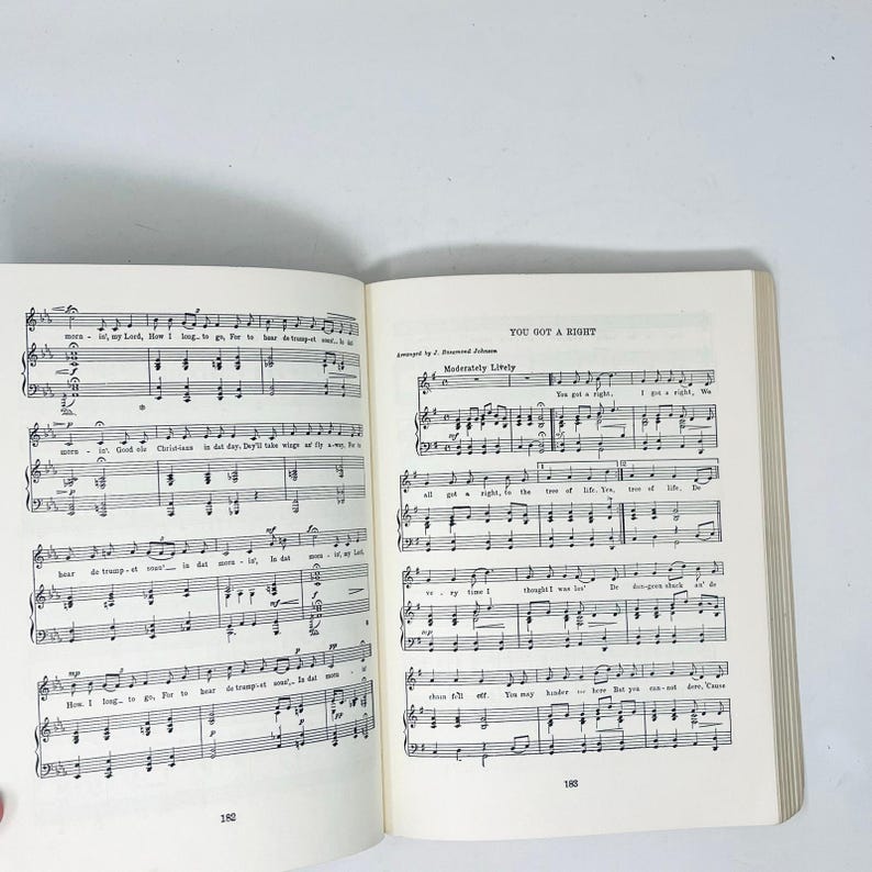 The Books of American Negro Spirituals Vintage Paperback James Weldon Johnson Civil Rights Era Music Spirituals image 4