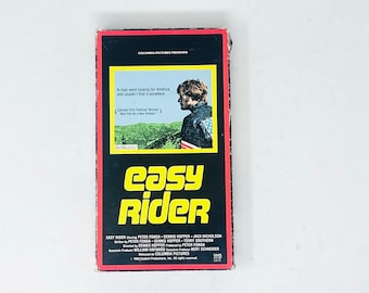 Easy Rider Vintage VHS Tape 1969 Dennis Hopper Peter Fonda Counterculture Film