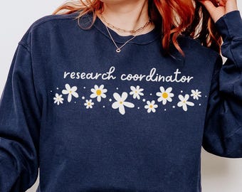 Clinical Research Coordinator Sweatshirt, Comfort Colors CRC Sweatshirt Rc Student Graduation Gift, CCRC Clinical Trials Lab CRA Sweatshirt