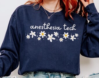 Anesthesia Tech Sweatshirt, Comfort Colors Anesthesiologist Sweatshirt Anesthesiology Graduation Gift, SRNA CRNA Tee Anesthesia Doctor Gift