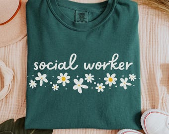 Camisa de trabajador social, colores cómodos, camisa de trabajo social, camisa de reconocimiento de trabajador social, camisa de consejero, camisa de LCSW MSW, regalo de trabajador social escolar