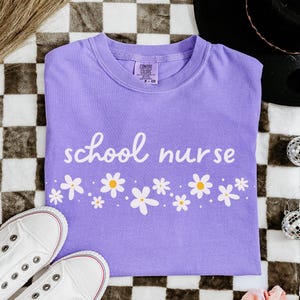 School Nurse Shirt, Comfort Colors School Nurse Tshirt New Nurse Nursing School Graduation Gift for Elementary Nurse, RN School Nurse Gift