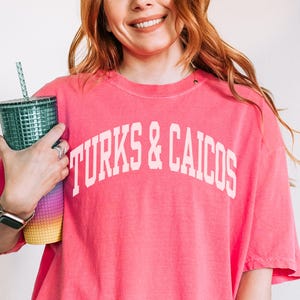 Turks & Caicos Shirt, Comfort Colors Turks And Caicos Shirt, Caribbean Trip Souvenir Vacation Gift, Summer Preppy Turks Spring Break Gift