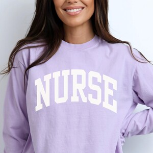 Nurse Sweatshirt, Comfort Colors Nurse Shirt, Nurse Appreciation RN Sweatshirt, ICU RN Gift Nurse Week Gift For Nurse Nurse Graduation Gift