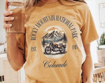 Rocky Mountain National Park Sweatshirt, Comfort Colors Rocky Mountain Shirt Colorado Vacation Trip Souvenir Gift, Rocky Long Sleeve Shirt