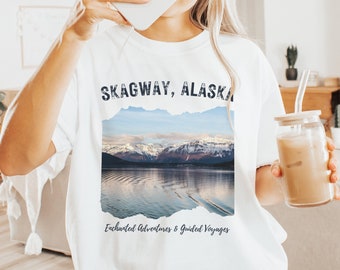 Skagway Alaska Shirt, Comfort Colors Skagway Tshirt Alaska Trip Souvenir Alaskan Vacation Gift, Camping Hiking Travel Alaska Highway Shirt
