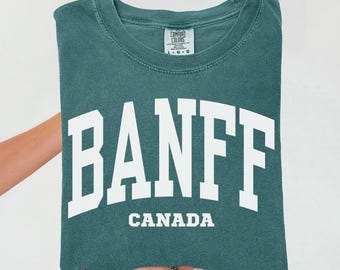 Comfort Colors Banff National Park Shirt, Canada Vacation Trip Souvenir Gift