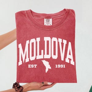 Moldavien karta skjorta, Europa semesterresa souvenir gåva