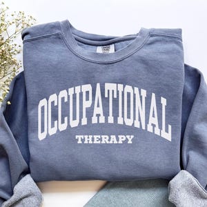 Ergotherapie Sweatshirt, Komfortfarben OT Sweatshirt, Spezialpädagogik Shirt, Therapeut Shirt, OT Schneller Lehrer Wertschätzung Geschenk