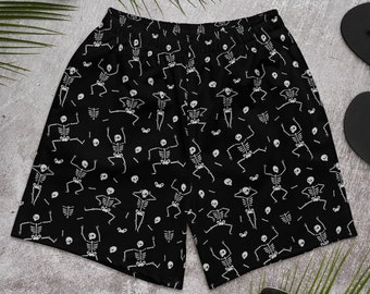 Short squelette pour homme, short gothique pour homme, déguisement