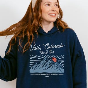 Vail Colorado Sweatshirt, Colorado Sweater, Colorado Ski Resort Vacation Souvenir Trip Gift, Vail Sweatshirt for Men, Womens Colorado Hoodie