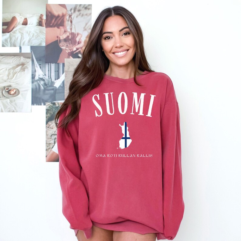 Finland Sweatshirt, Comfort Colors Suomi Shirt, Finland Vacation Trip, Finland Shirt, Finland Sweater, Finland Gift, Scandi Finnish Crewneck
