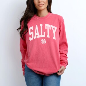 Salty Sweatshirt, Comfort Colors Salty Shirt, Beach Sweatshirt, Spring Break Girls Trip Beachy Sweatshirt, Trendy Summer Vacation Crewneck