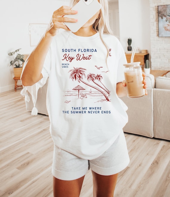 Florida Key West Shirt, Comfort Colors South Florida Sweatshirt