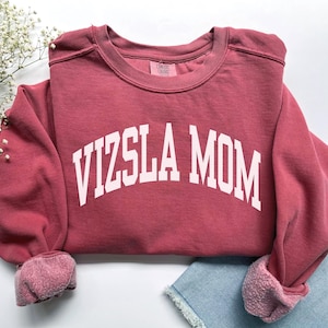 Vizsla moeder sweater, comfort kleuren Vizsla moeder shirt, hond moeder cadeaus, hond moeder trui, Hongaarse Vizsla moeder cadeau, Vizsla moeder trui T-shirt